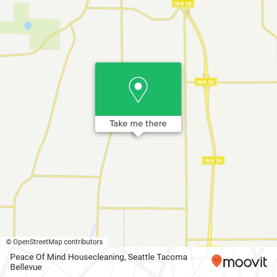 Peace Of Mind Housecleaning map