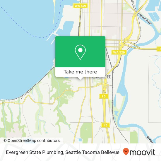 Mapa de Evergreen State Plumbing