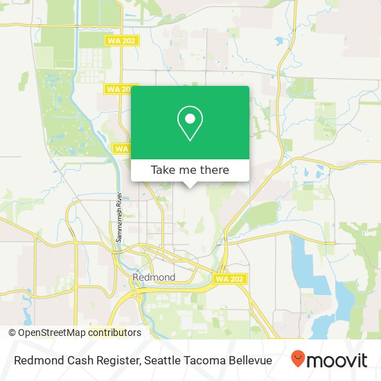 Mapa de Redmond Cash Register