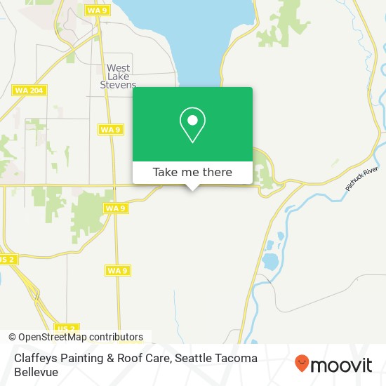 Claffeys Painting & Roof Care map