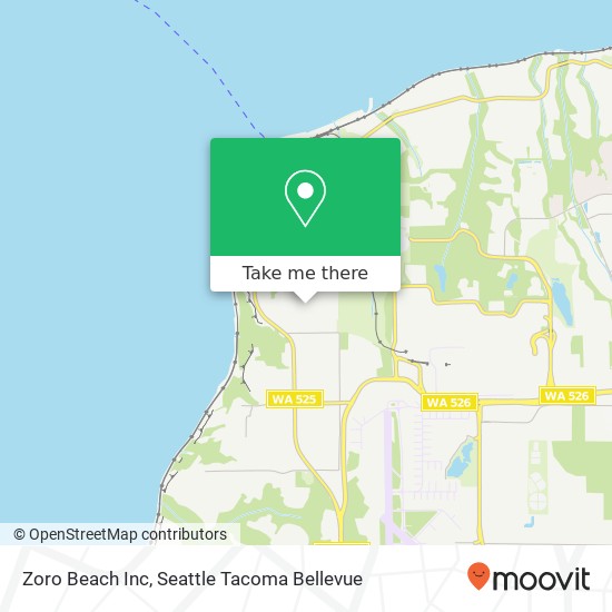 Zoro Beach Inc map