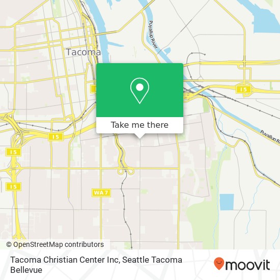 Mapa de Tacoma Christian Center Inc