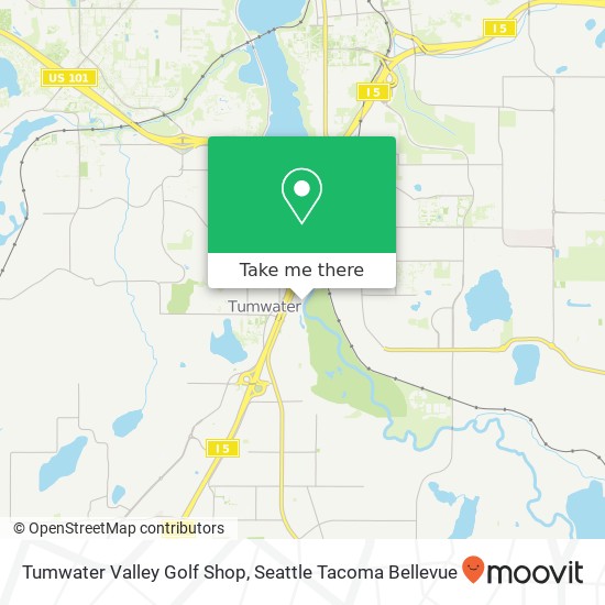 Mapa de Tumwater Valley Golf Shop