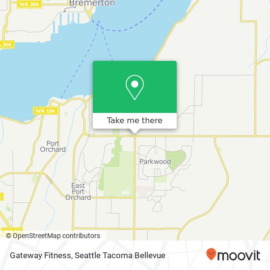 Mapa de Gateway Fitness