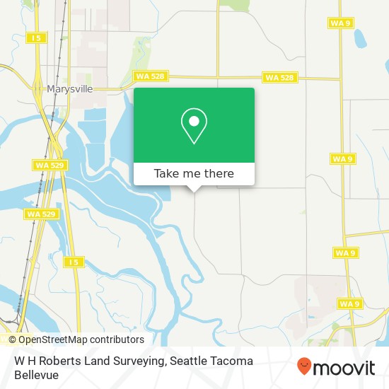 W H Roberts Land Surveying map