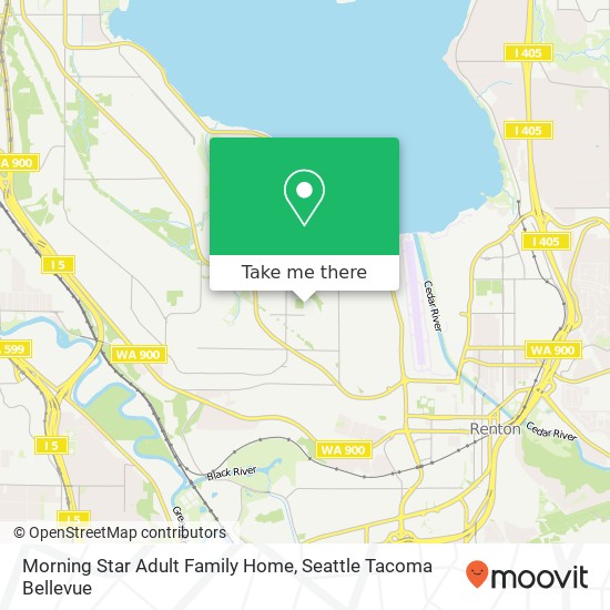 Mapa de Morning Star Adult Family Home