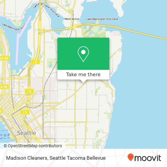 Madison Cleaners map