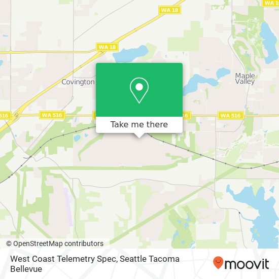 West Coast Telemetry Spec map