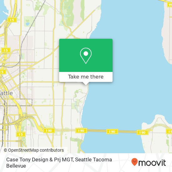 Mapa de Case Tony Design & Prj MGT