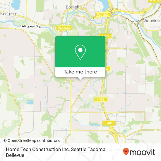 Home Tech Construction Inc map