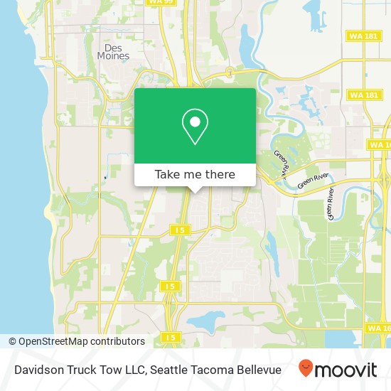 Davidson Truck Tow LLC map