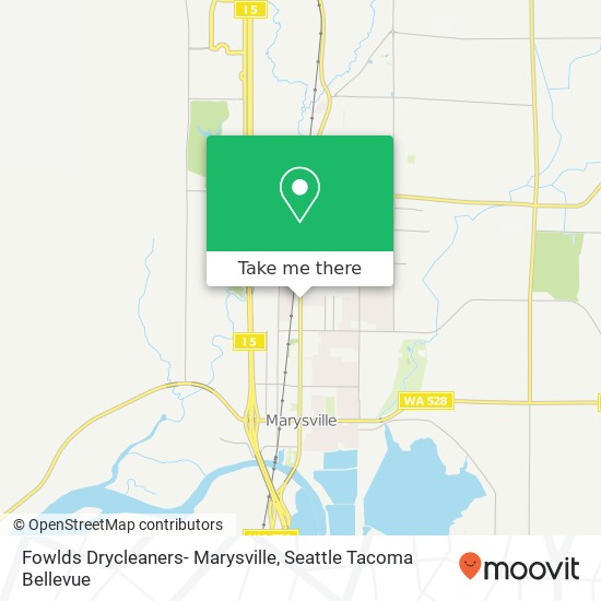 Mapa de Fowlds Drycleaners- Marysville