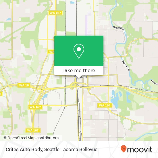 Crites Auto Body map