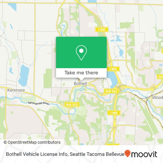 Mapa de Bothell Vehicle License Info