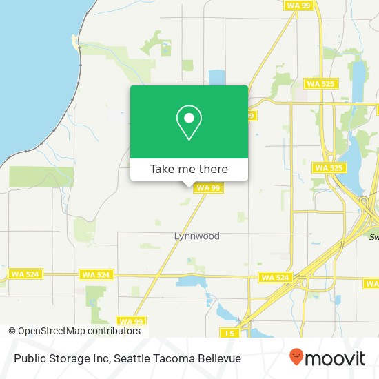 Public Storage Inc map