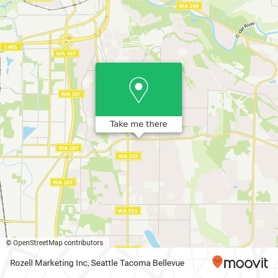 Rozell Marketing Inc map