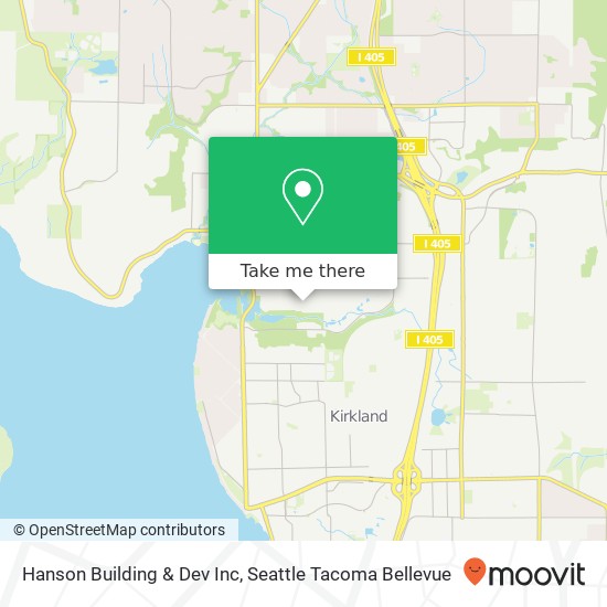 Hanson Building & Dev Inc map