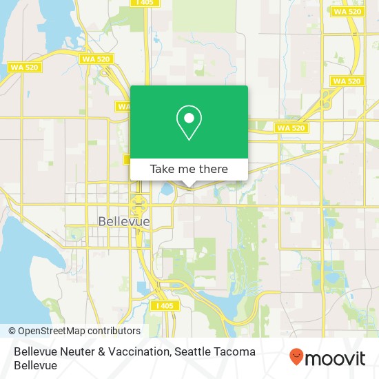 Bellevue Neuter & Vaccination map