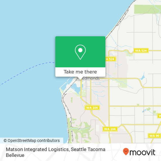 Mapa de Matson Integrated Logistics