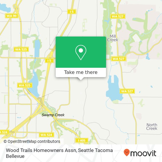 Mapa de Wood Trails Homeowners Assn