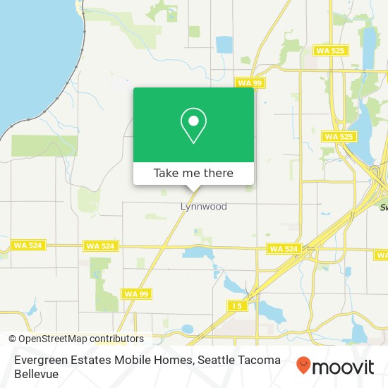 Evergreen Estates Mobile Homes map