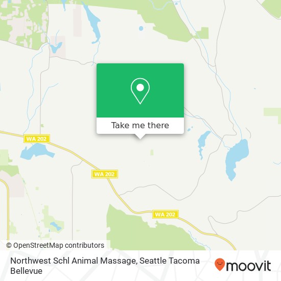 Northwest Schl Animal Massage map