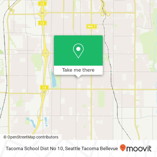 Mapa de Tacoma School Dist No 10