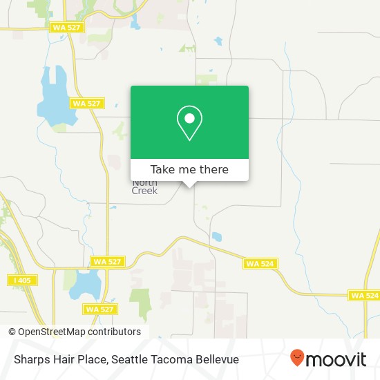 Sharps Hair Place map