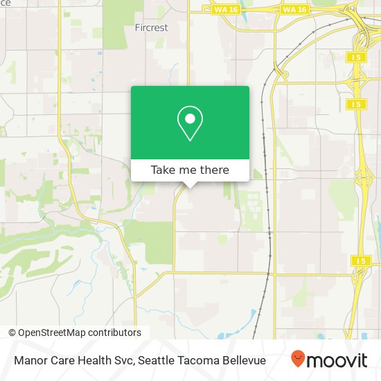 Manor Care Health Svc map