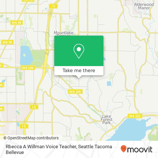 Rbecca A Willman Voice Teacher map