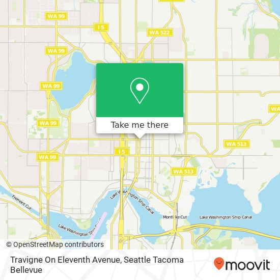 Travigne On Eleventh Avenue map