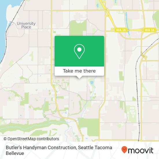 Mapa de Butler's Handyman Construction