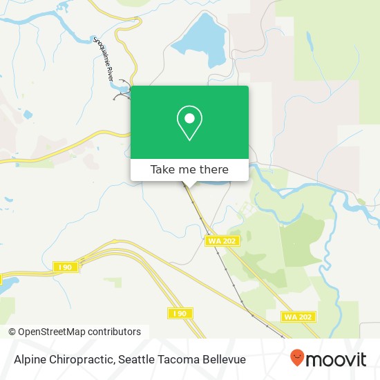 Alpine Chiropractic map