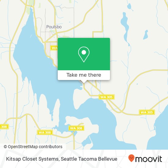 Kitsap Closet Systems map