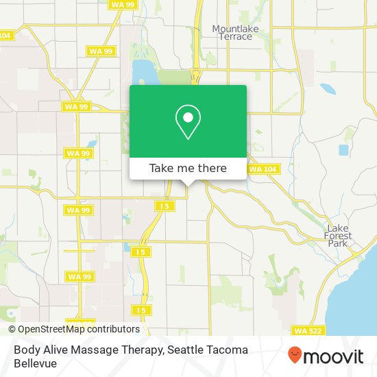 Mapa de Body Alive Massage Therapy