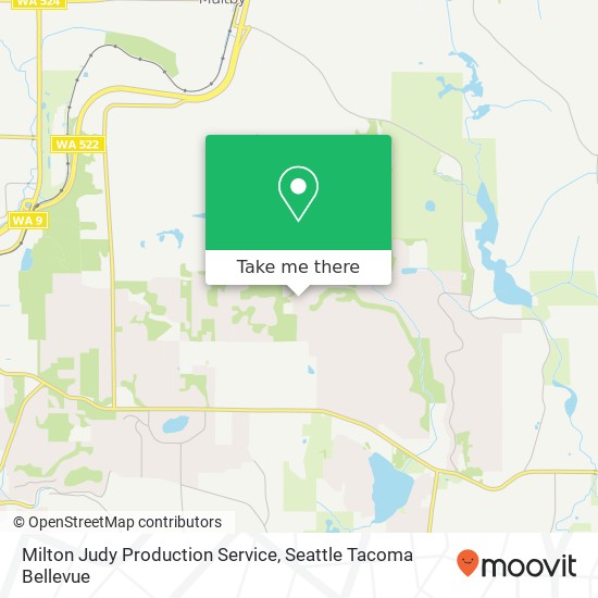 Milton Judy Production Service map