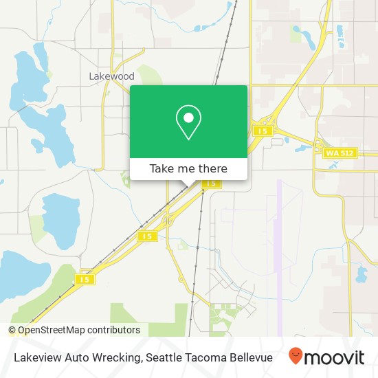 Lakeview Auto Wrecking map