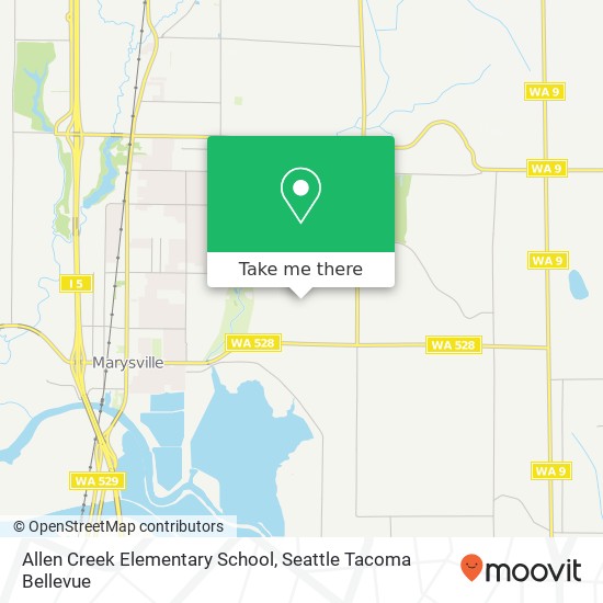 Allen Creek Elementary School map