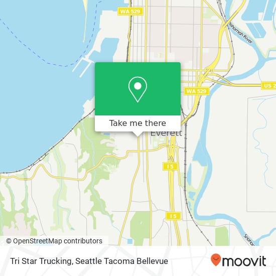 Tri Star Trucking map