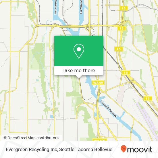 Mapa de Evergreen Recycling Inc