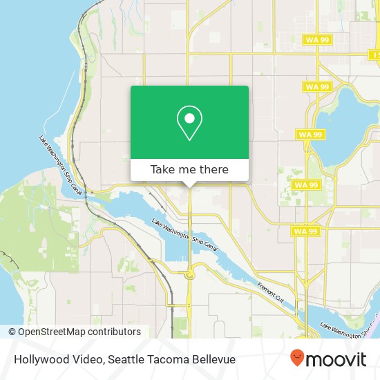 Hollywood Video map