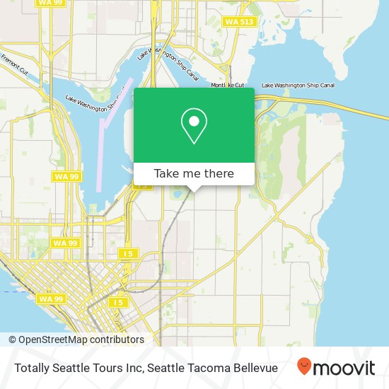 Mapa de Totally Seattle Tours Inc