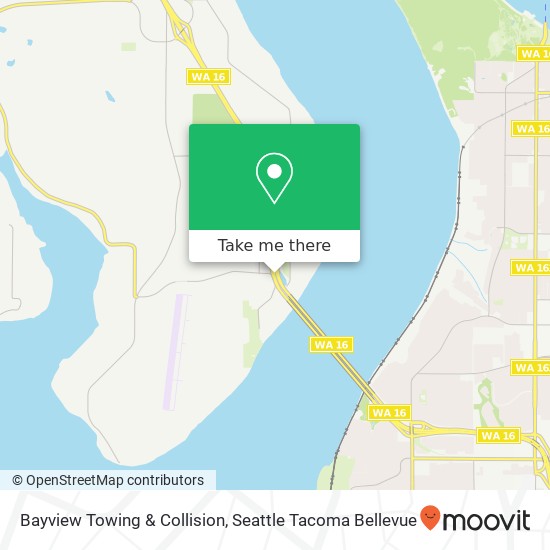 Bayview Towing & Collision map