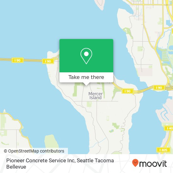 Pioneer Concrete Service Inc map