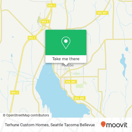Terhune Custom Homes map