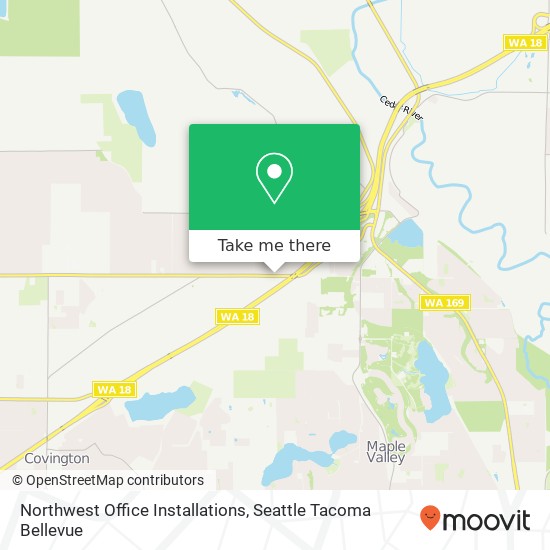 Northwest Office Installations map