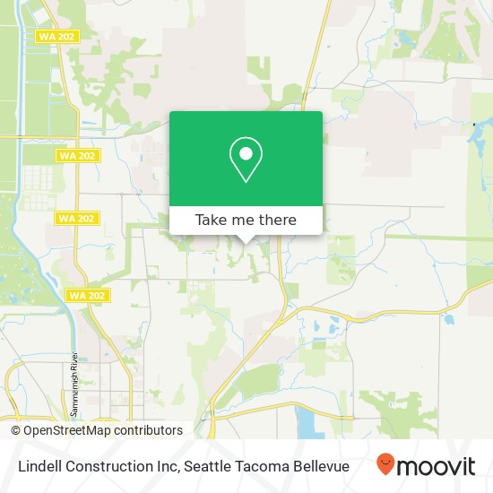 Lindell Construction Inc map