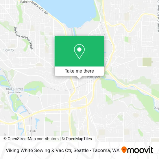 Viking White Sewing & Vac Ctr map