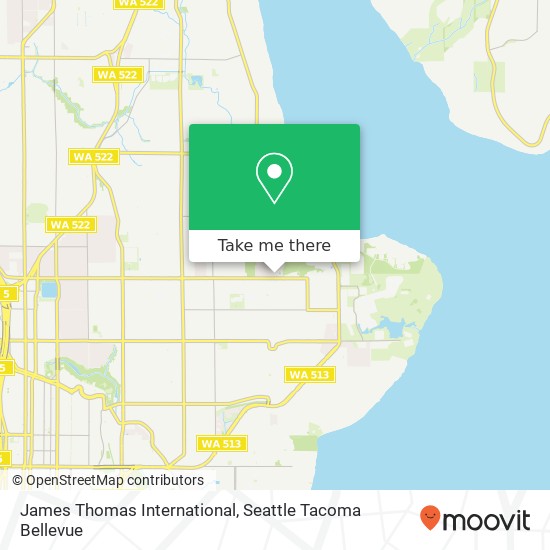 James Thomas International map