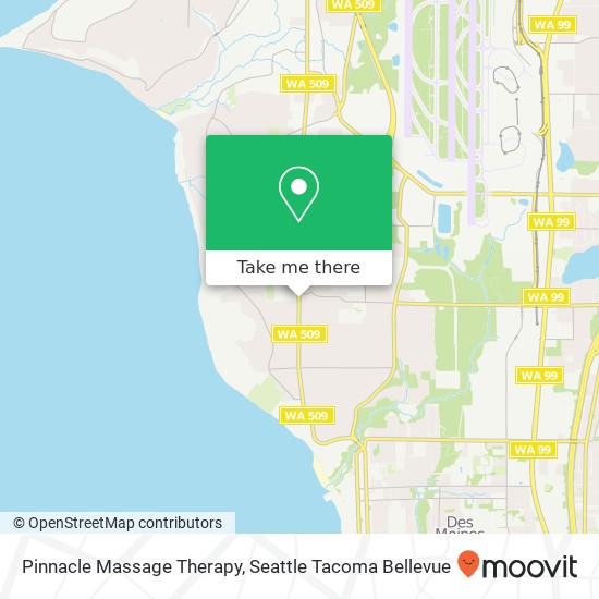 Pinnacle Massage Therapy map